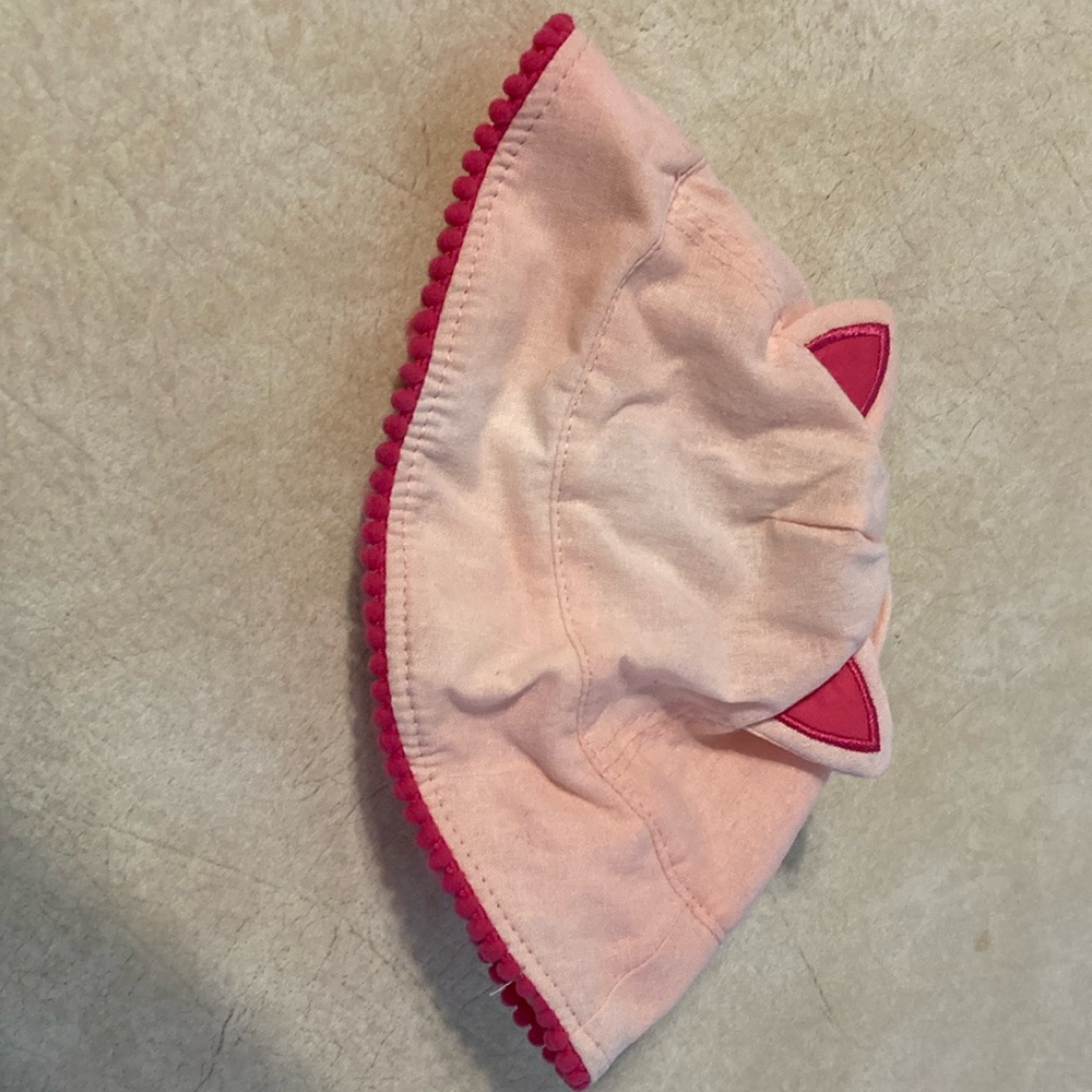 6-12M pink cat ears hat